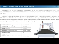 Vertical 7KW Industrial Foam Cutting Machine Stand Up EPE Foam Cutting Machine