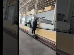TDPA-2150 long foam block peeling to sheet horizontal rail track motion cutting machine