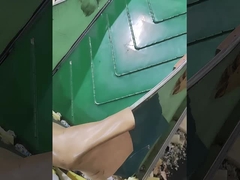 Whole baler of recycle Sponge package shredding rebond PU foam machine