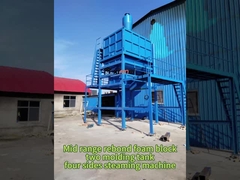 Rebond recycle sponge steam molding machine with two steam molding tank foaming machine