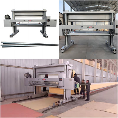 2150mm PE CNC Foam Cutting Machine Track 60 meter Long foam horizontal grantry moving on railway track High Efficiency