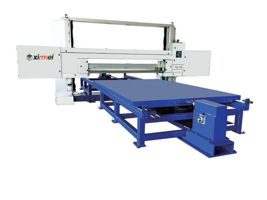 Effortless Foam Cutting with Our State-of-the-Art Foam Cutting Machine Advanced PU Foam Cutting Machine with Blowing Cleaning and Lighting Features