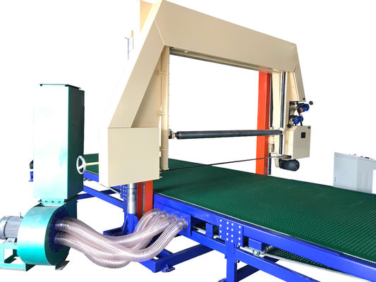 Horizontal Splitting EPE Foam Block Cutting Machine Soft Belt Conveyor Suction Slices
