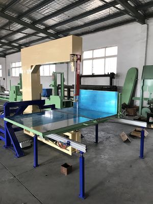 PU Foam Sponge EVA EPE Vertical Cutting Machine Maual Move Moving Platform