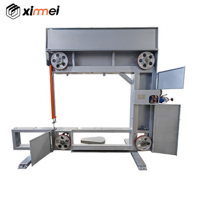 4-wheel vertical narrow knife cutter foam sponge cutting machine EVA EPE semi auto baffle plate worktable mattress block industrial Vertical Knife Cutting of Sponge Materials