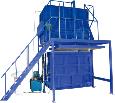 Energy Saving Full Automatic Control Rebonded Foam Making Line with 2100x1800x1000mm Foaming Size